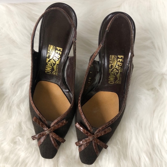 Salvatore Ferragamo Slingbacks - Women's Size 7 - Picture 6 of 10